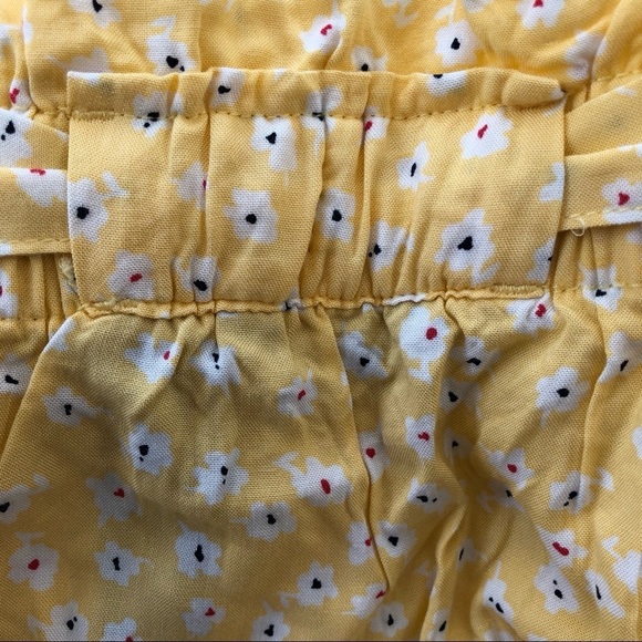 🎄George yellow casual skirt  SZ M floral print NWOT - Picture 9 of 10